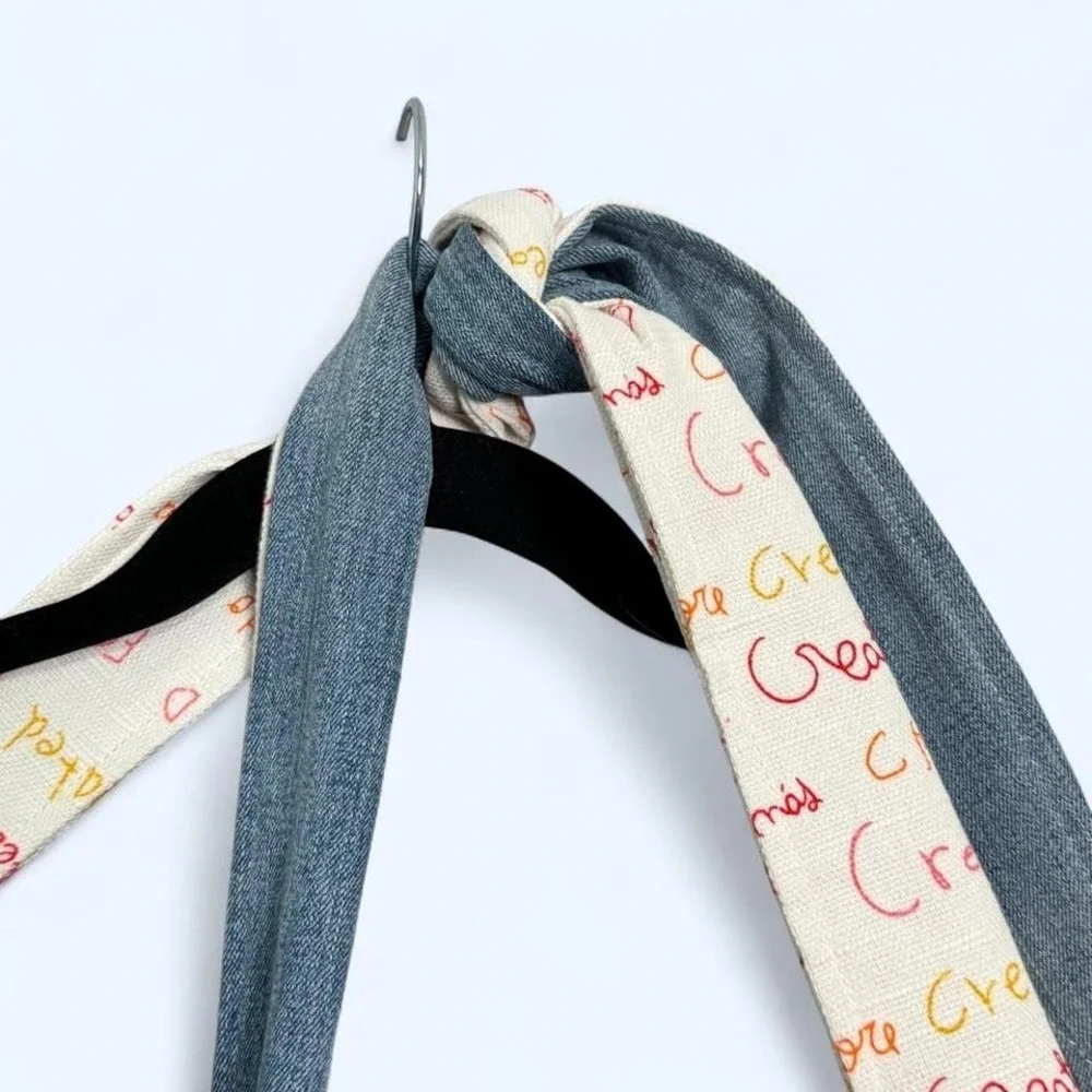 Vera Bradley New Hope Girls Patchwork Denim Hobo Shoulder Bag Art Deco Cottage